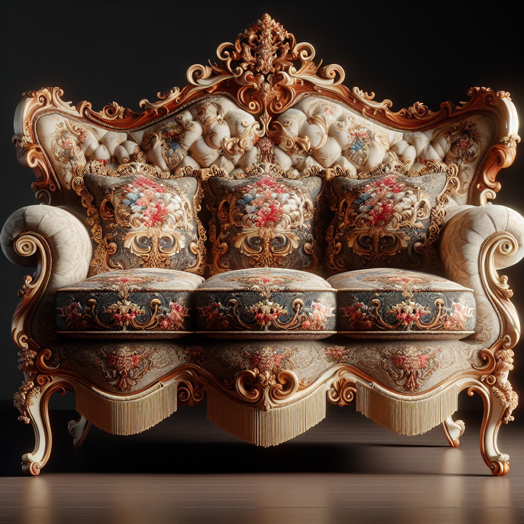 Baroque sofa conforama