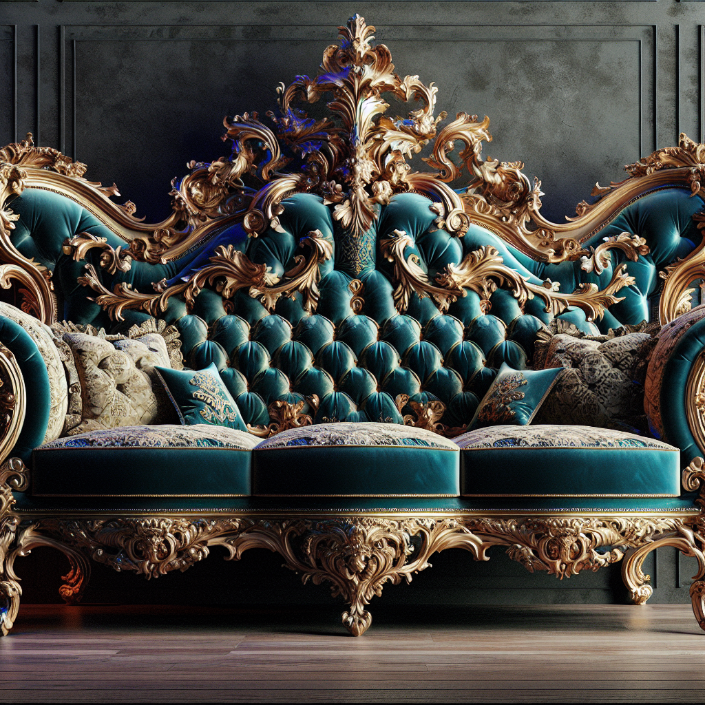Baroque chic sofa